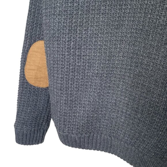 American Stitch quilt lined cardigan sweater coat jacket elbow patch L mens NWT - Picture 8 of 11